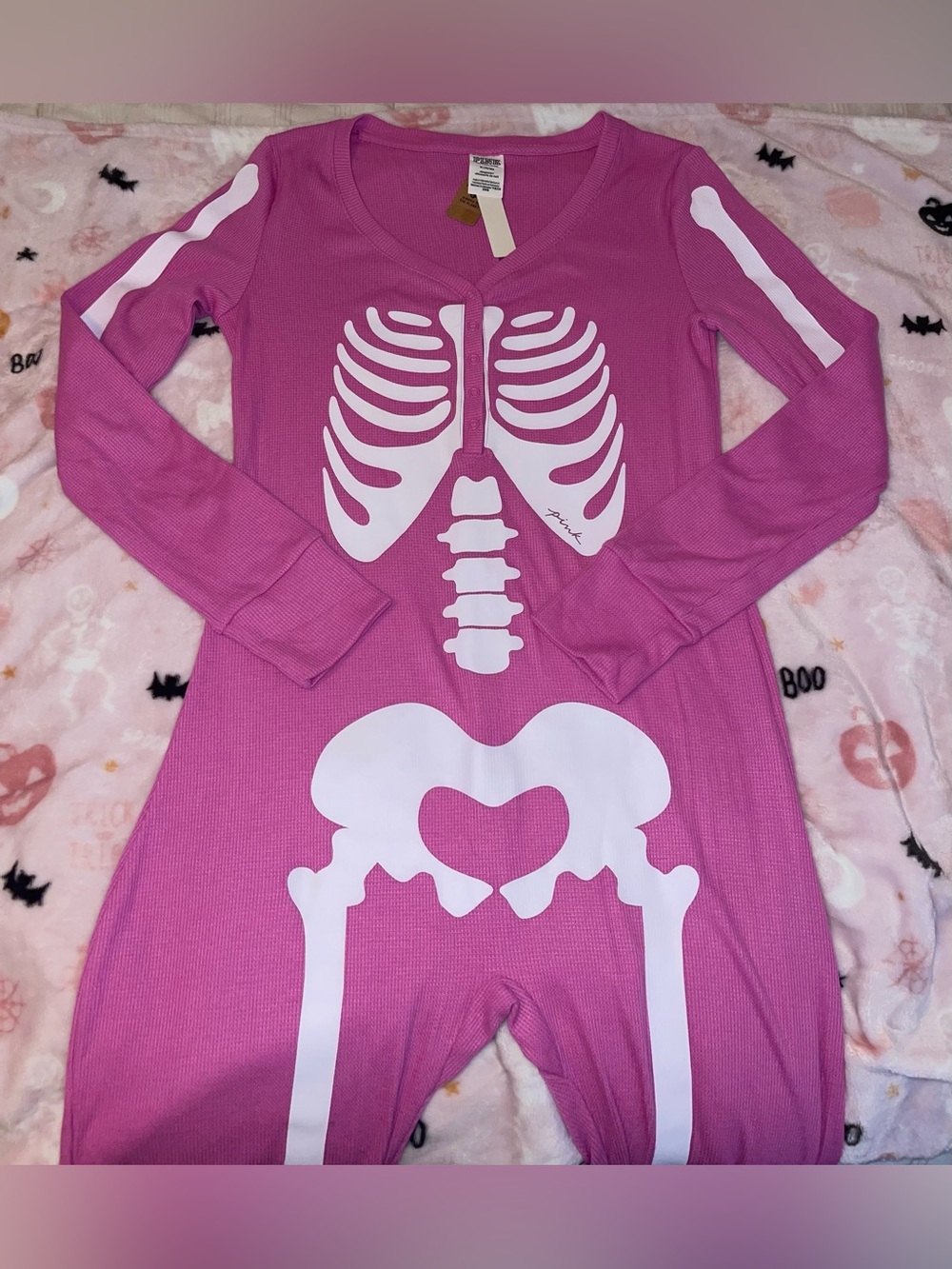 Victoria’s Secret Pink Thermal Skeleton Onesie